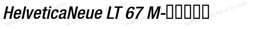 HelveticaNeue LT 67 M字体转换